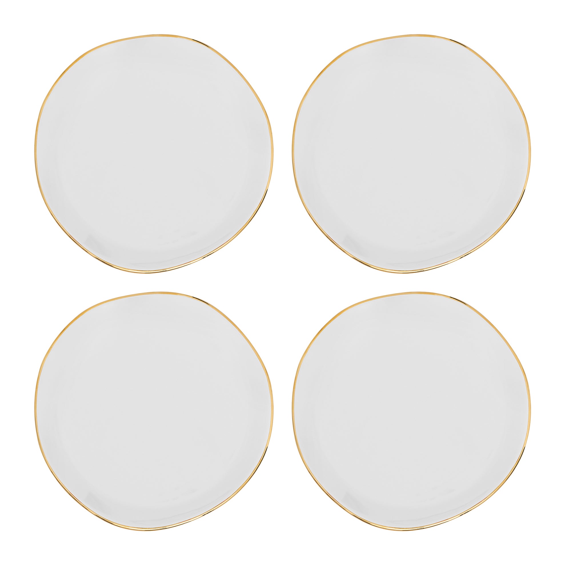 Urban Nature Culture Good Morning Gebaksbord - Wit - 4 st.