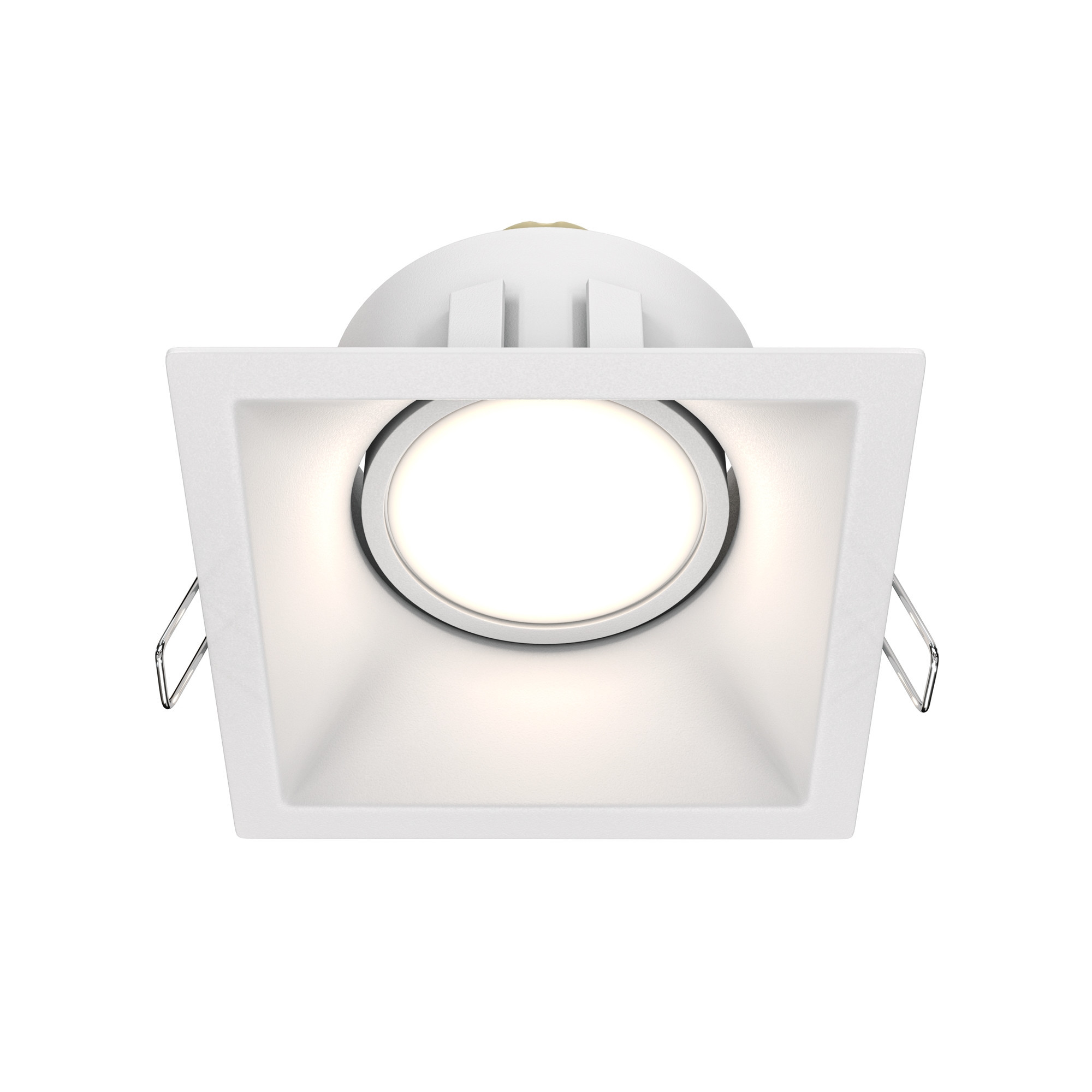 Oprawa wpuszczana kwadratowa biała 9cm DOT 1xGU10x50W IP20 Maytoni