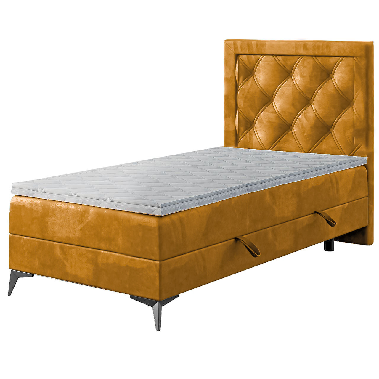 Łóżko kontynentalne DUSTIN 80x200 prawy magic velvet 2215