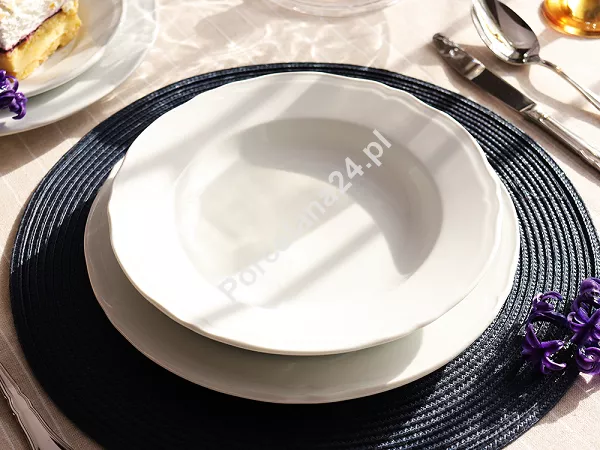 Serwis obiadowy na 6 osób (20el.) Bogucice - Gino White 1228