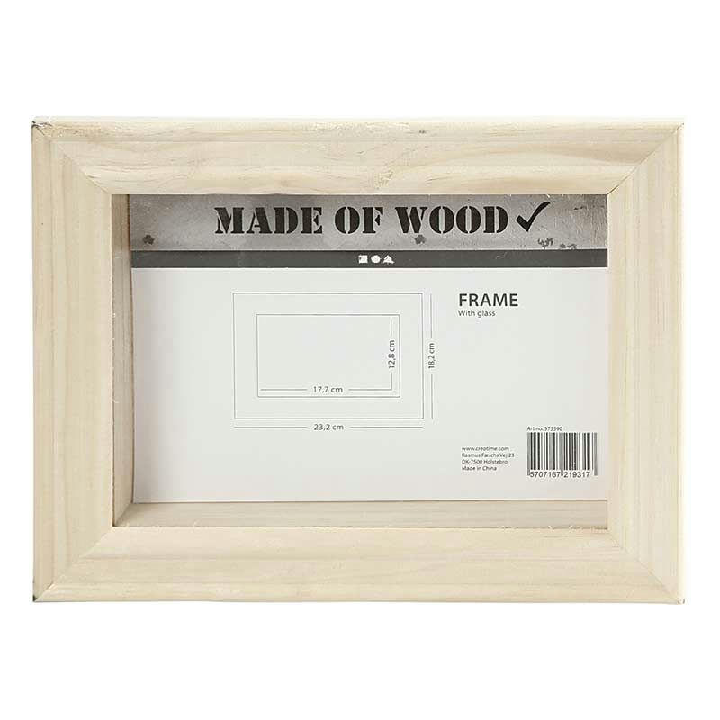 3D - Cadre en bois 3D 23,2x18,2x2,5cm