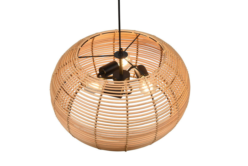 Lampa wisząca brązowa INGA 3xE27x40W wym: 150x50x50 cm Trio