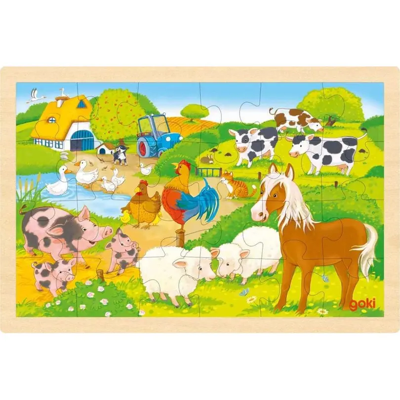 Puzzle 24-teilig Bauernhof/Zoo