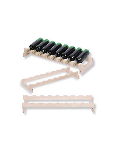 Etagère Range 8 Bouteilles Modulable En Bois/