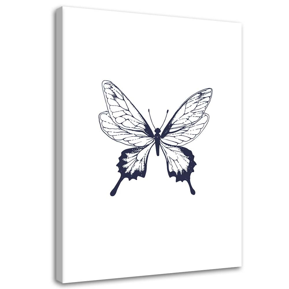 Feeby Obraz na płótnie Narysowany motyl 40x60