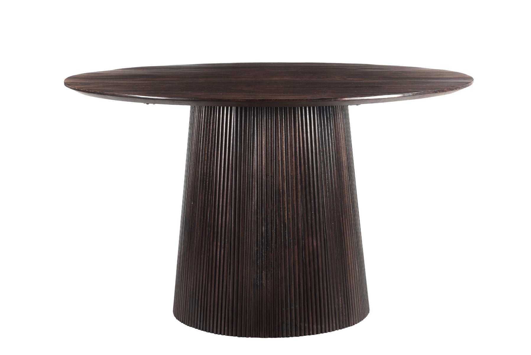 Livingfurn - Eetkamertafel Salvator Walnut 130cm - Mangohout