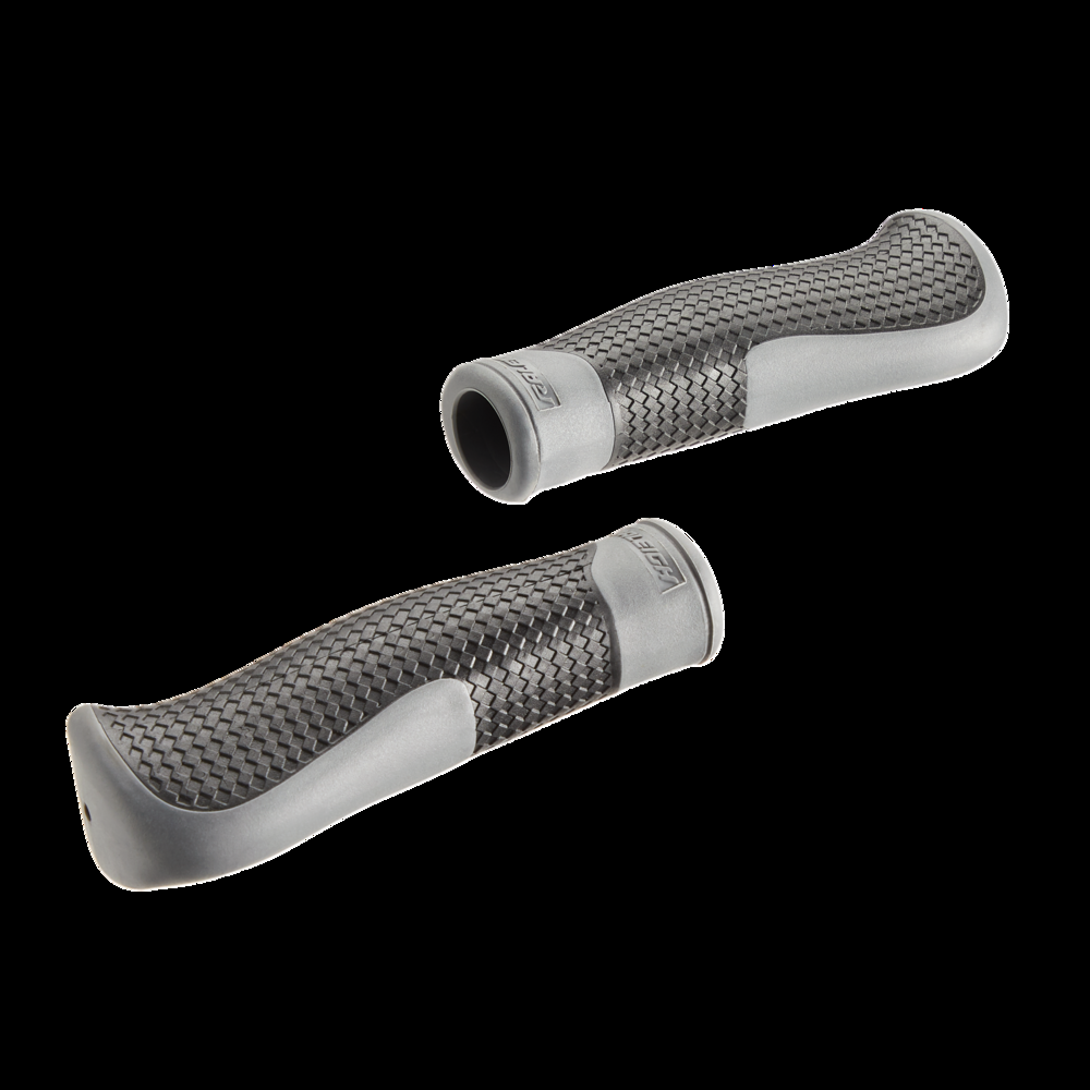 Raleigh Comfort Double-Layer Ergonomic Bike Handlebar Grips, Slip-Resistant, Grey
