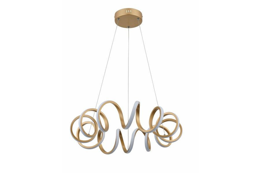 Lampa wisząca Loop złota LED 1x40W Neutralna biel 3200lm Reality
