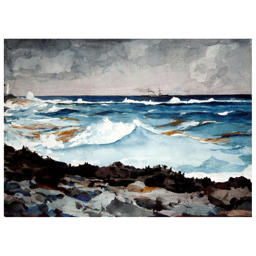 - Tableau Le Littoral et le Surf Winslow Homer 80x110cm