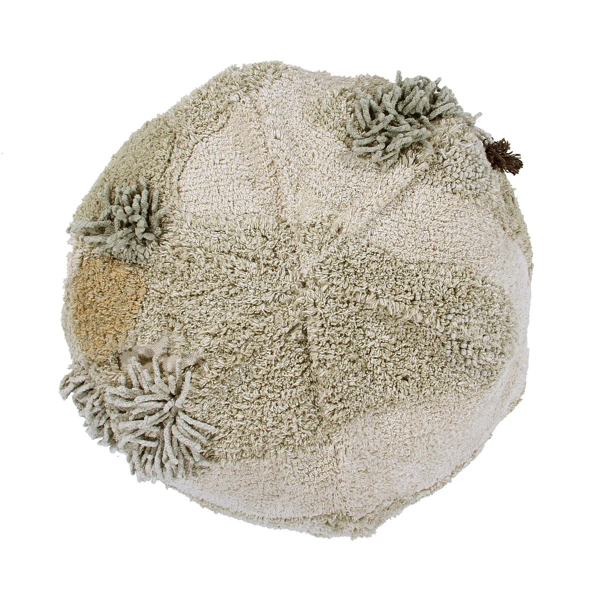 Lorena Canals - Mossy Rock Pouf, Ø 50 cm, grün / beige