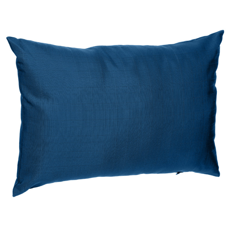 Coussin déperlant Koraï bleu foncé 50 x 30 cm