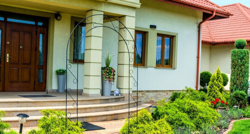 Pergola Ogrodowa Metalowa Łuk Na Kwiaty Róże 240cm