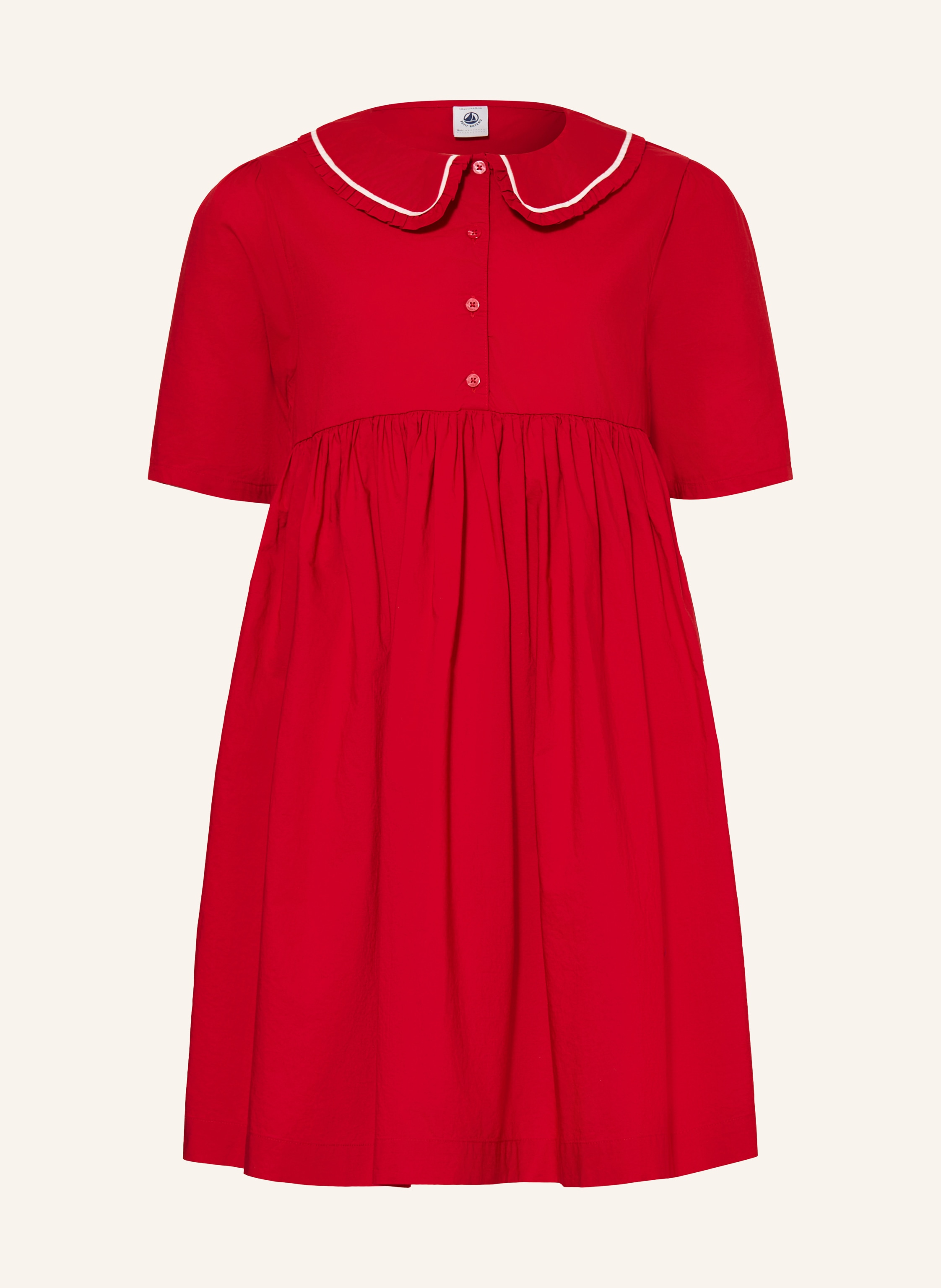PETIT BATEAU Kleid mit Rüschen