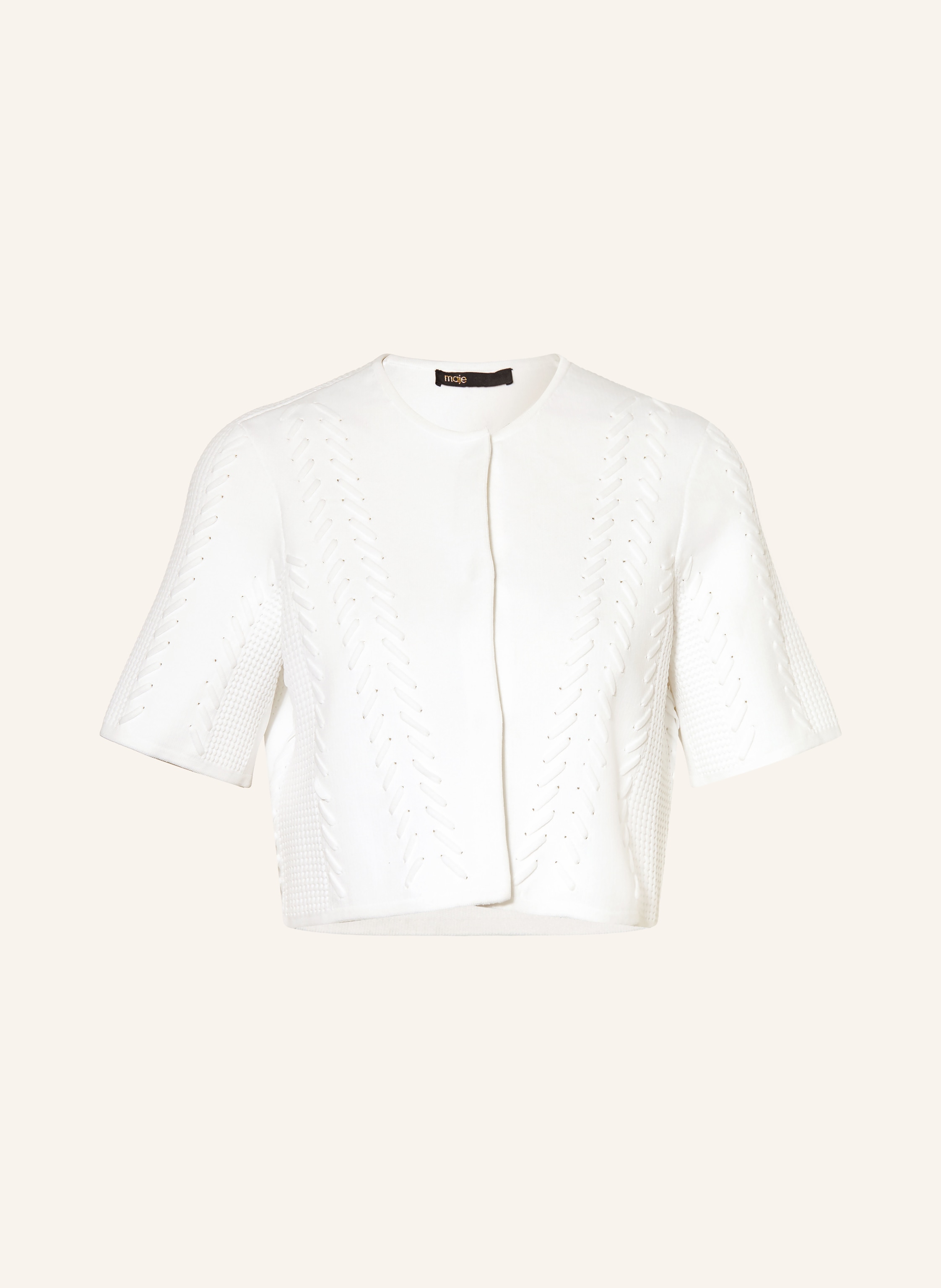 maje Cropped-Strickjacke