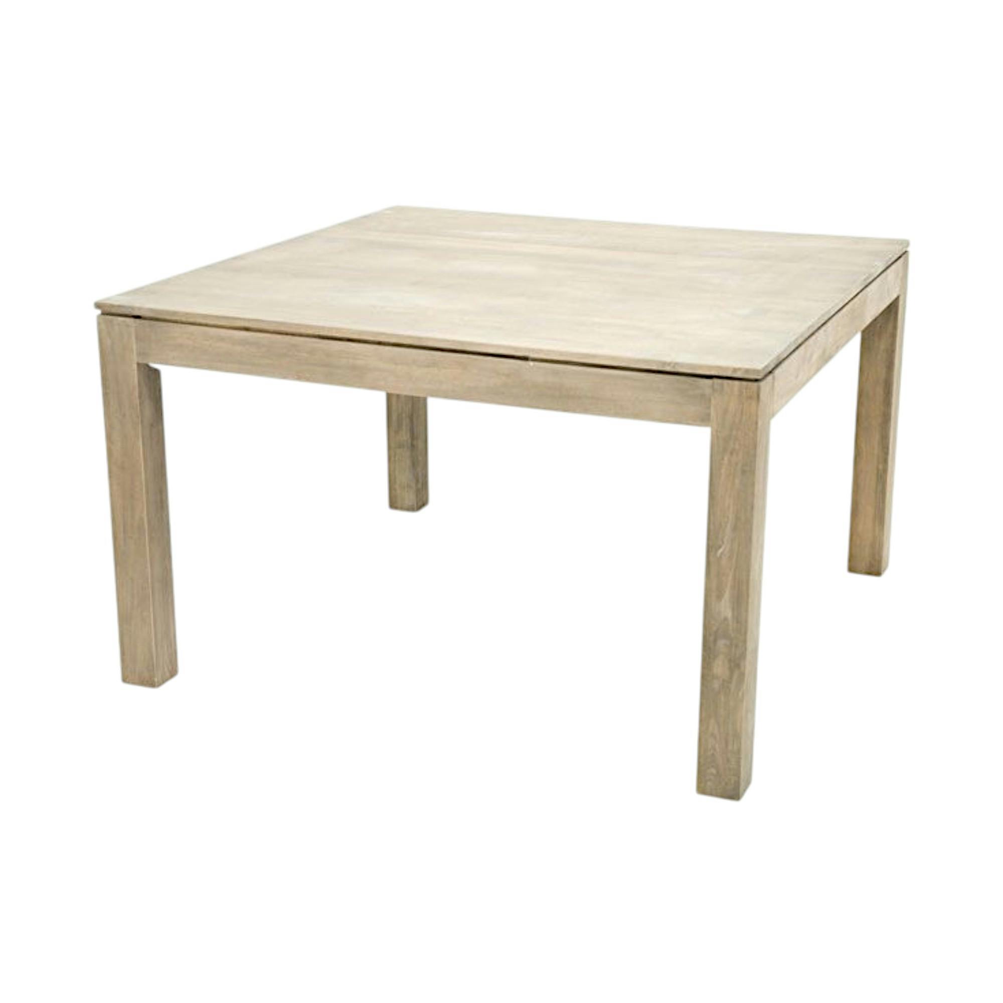 Table repas carrée hévéa 125cm HELENA
