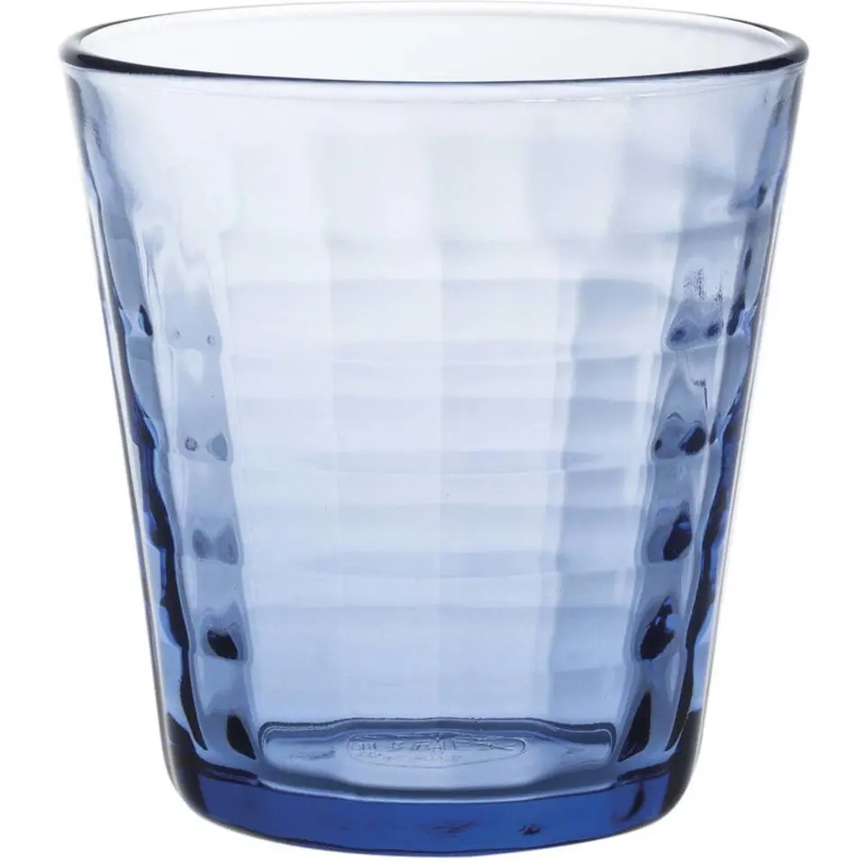 Duralex Drinkglazen Prisme - 4x - blauw - 275 cm - glas
