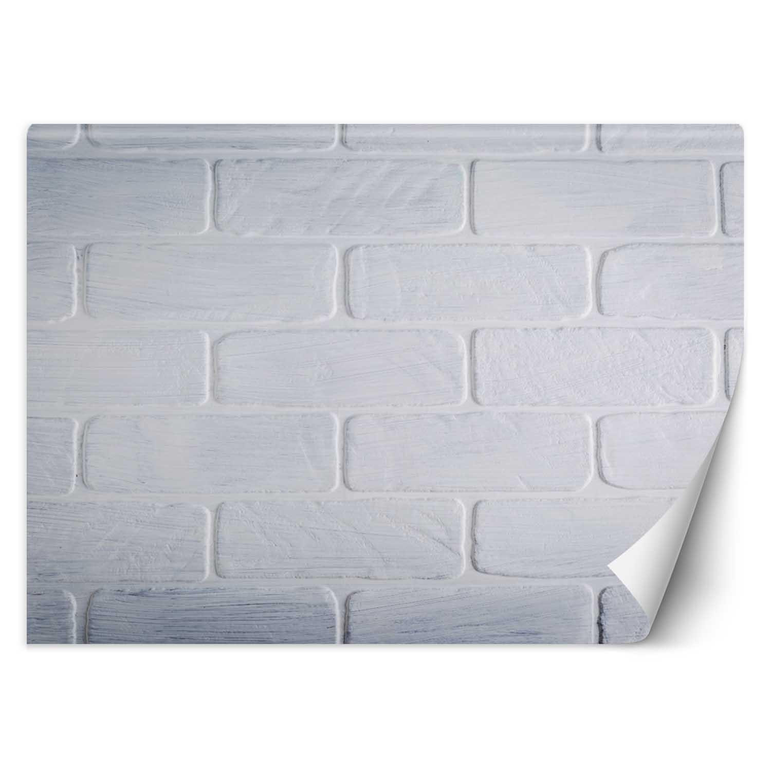 Feeby Fototapeta, Mur z białych cegieł 150x105