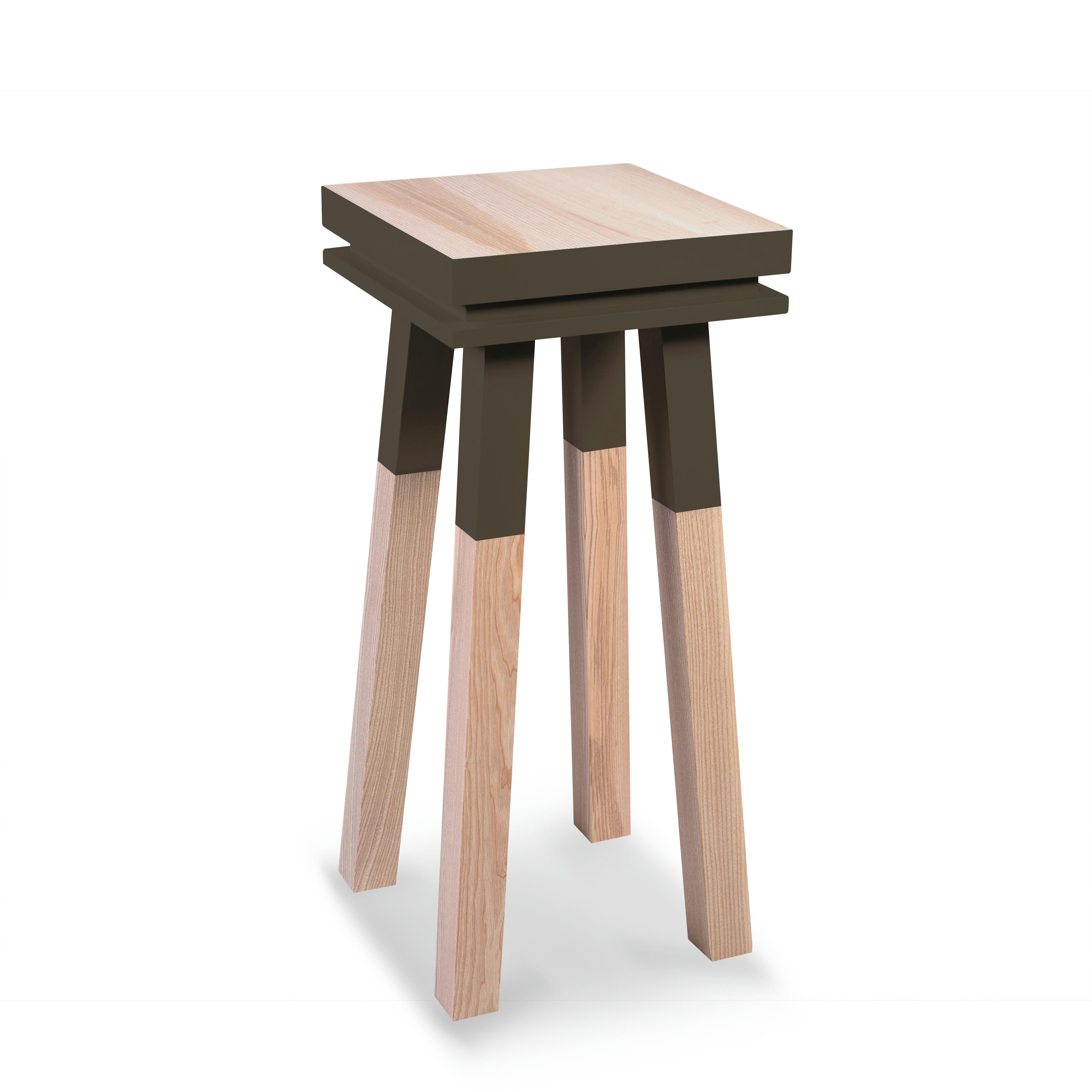 EGEE - Stèle Guéridon plateau 40 cm, 100%  frêne massif