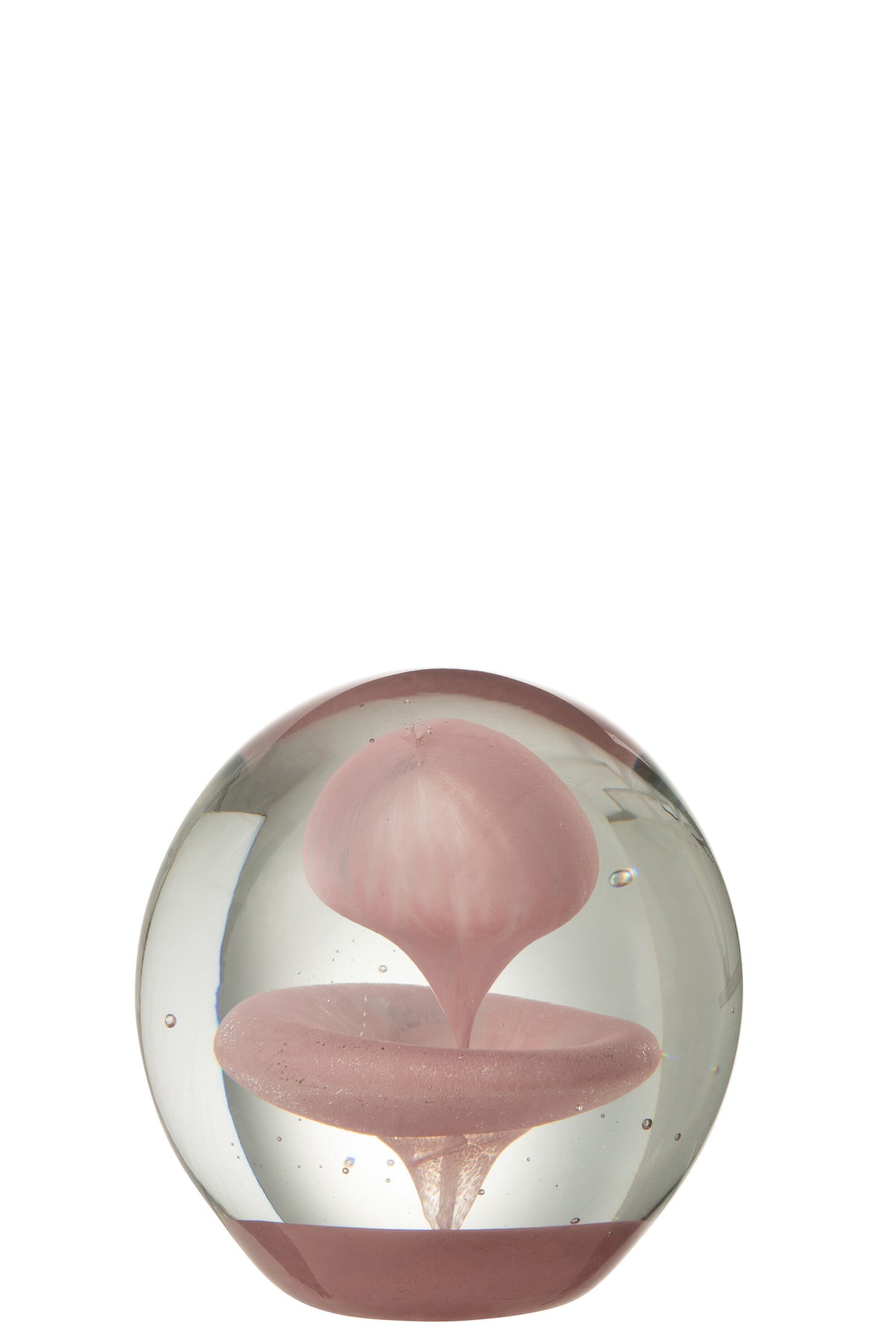 J-Line presse-papier Bel - glas - roze - large