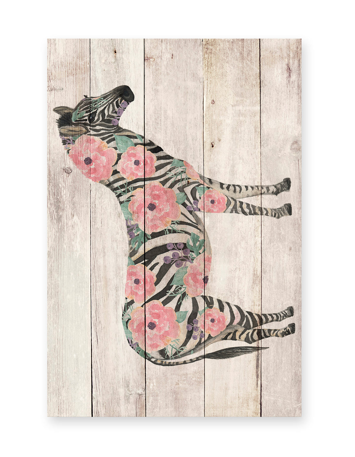 Really Nice Things - Paneel - 60x40 cm - Flowers Zebra