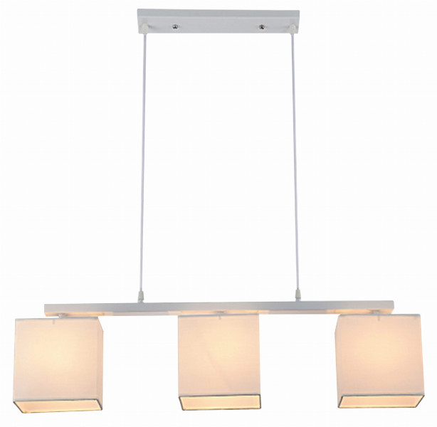 Lampa wisząca biało-beżowa BOHO 3xE27x40W wym: 85x85x17 cm Candellux