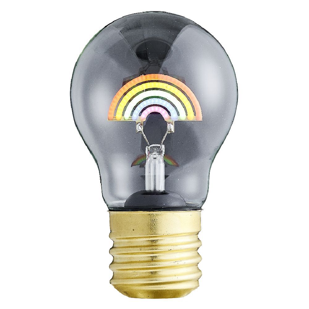 Ampoule USB rechargeable filament LED arc-en-ciel multicolore Ø7xH12cm