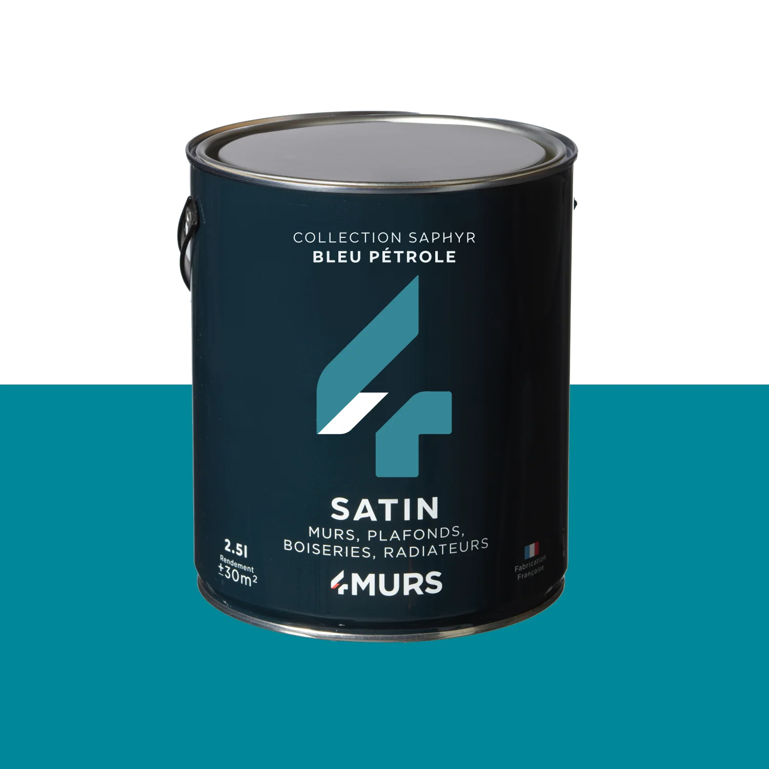 Saphyr Peinture Multi-supports Peinture bleu pétrole Satiné