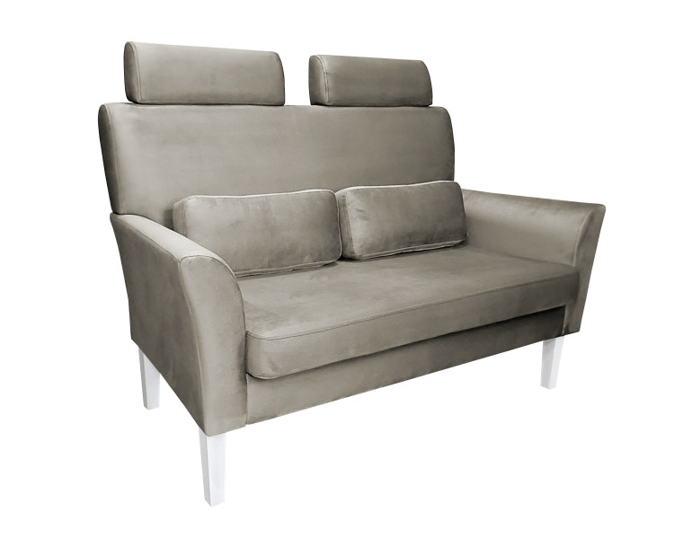 Sofa DENVER tkanina Welur noga drewniana