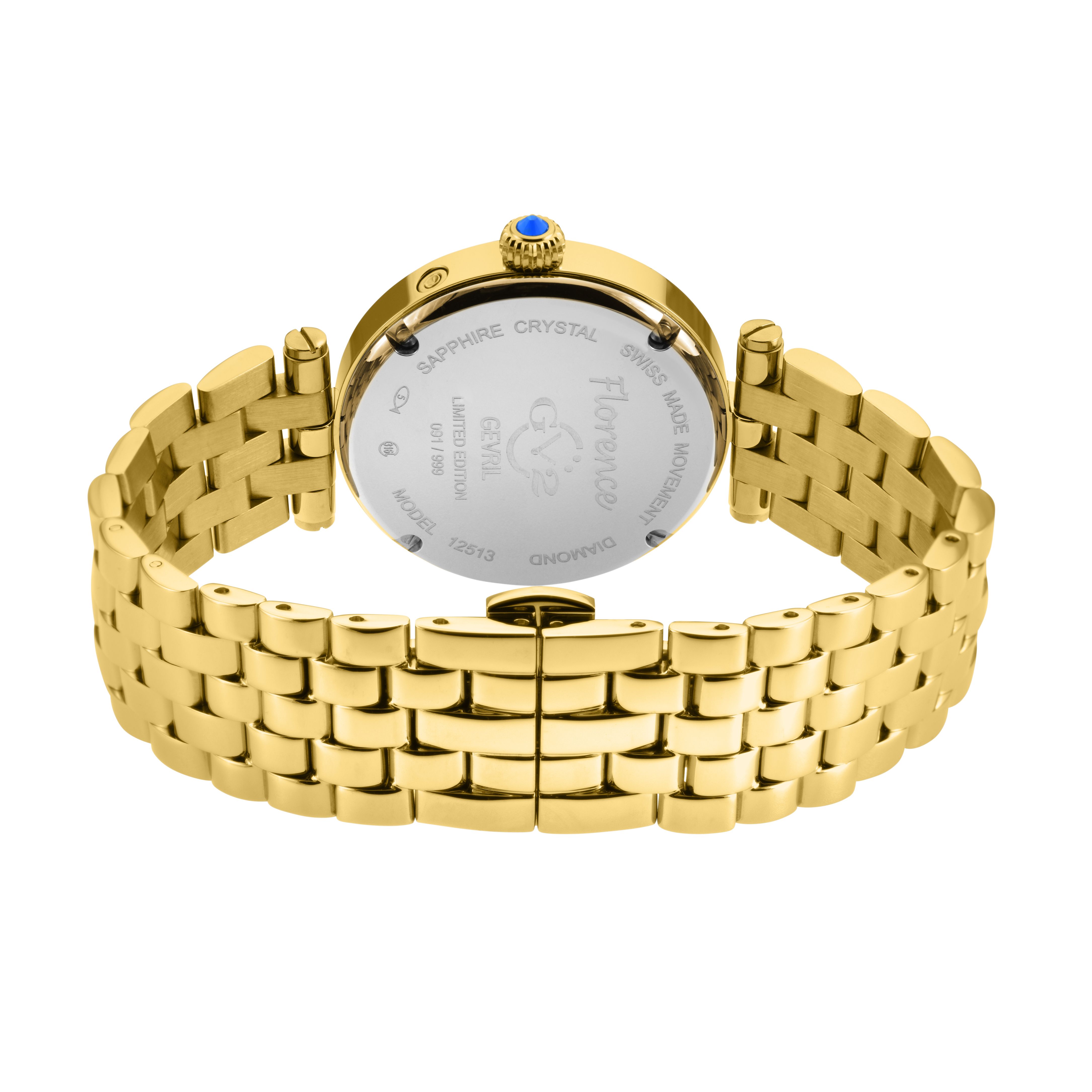 GV2 Florence Mother of Pearl Dial Diamond 12513 Swiss Quartz Watch
