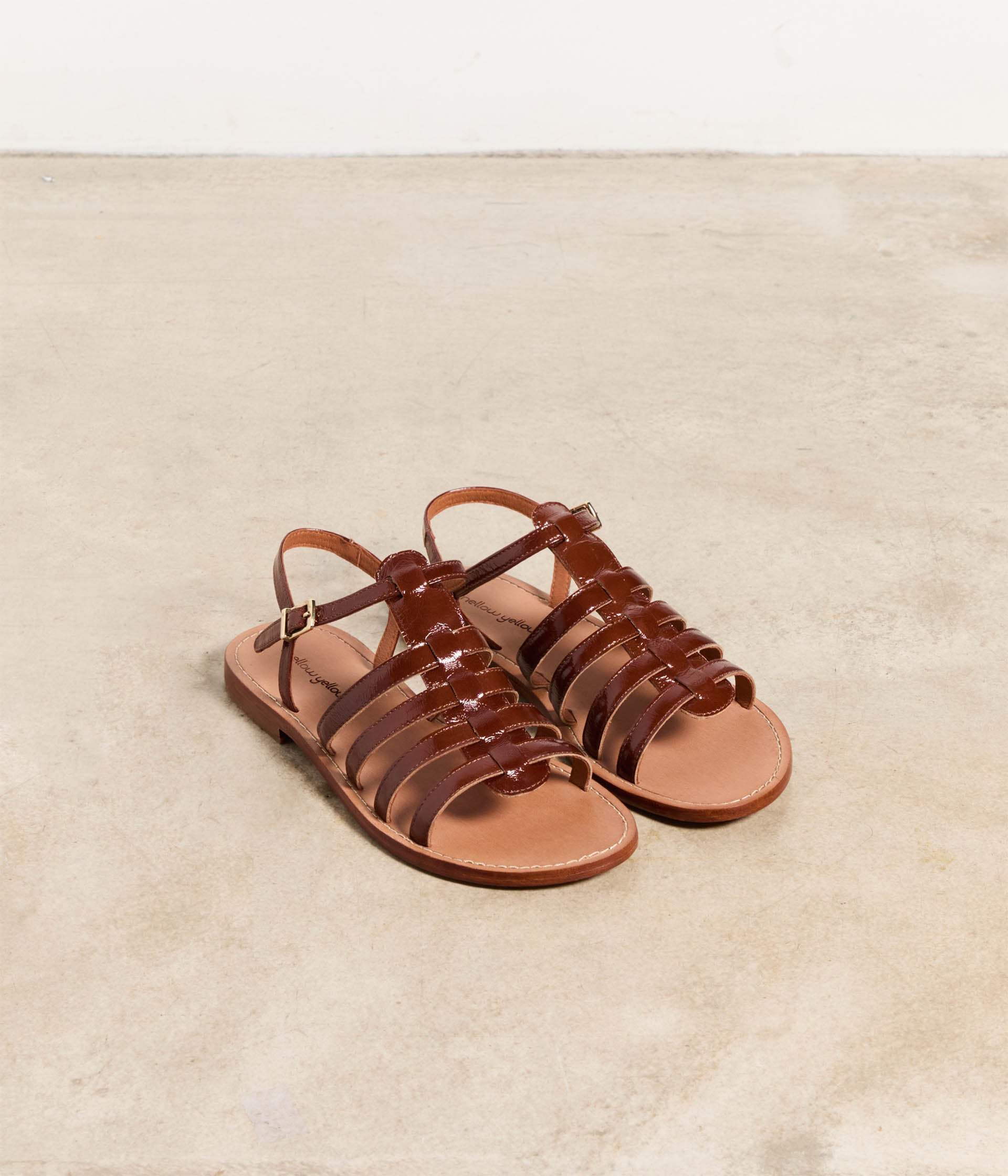 Sandales vernies marron Felipe