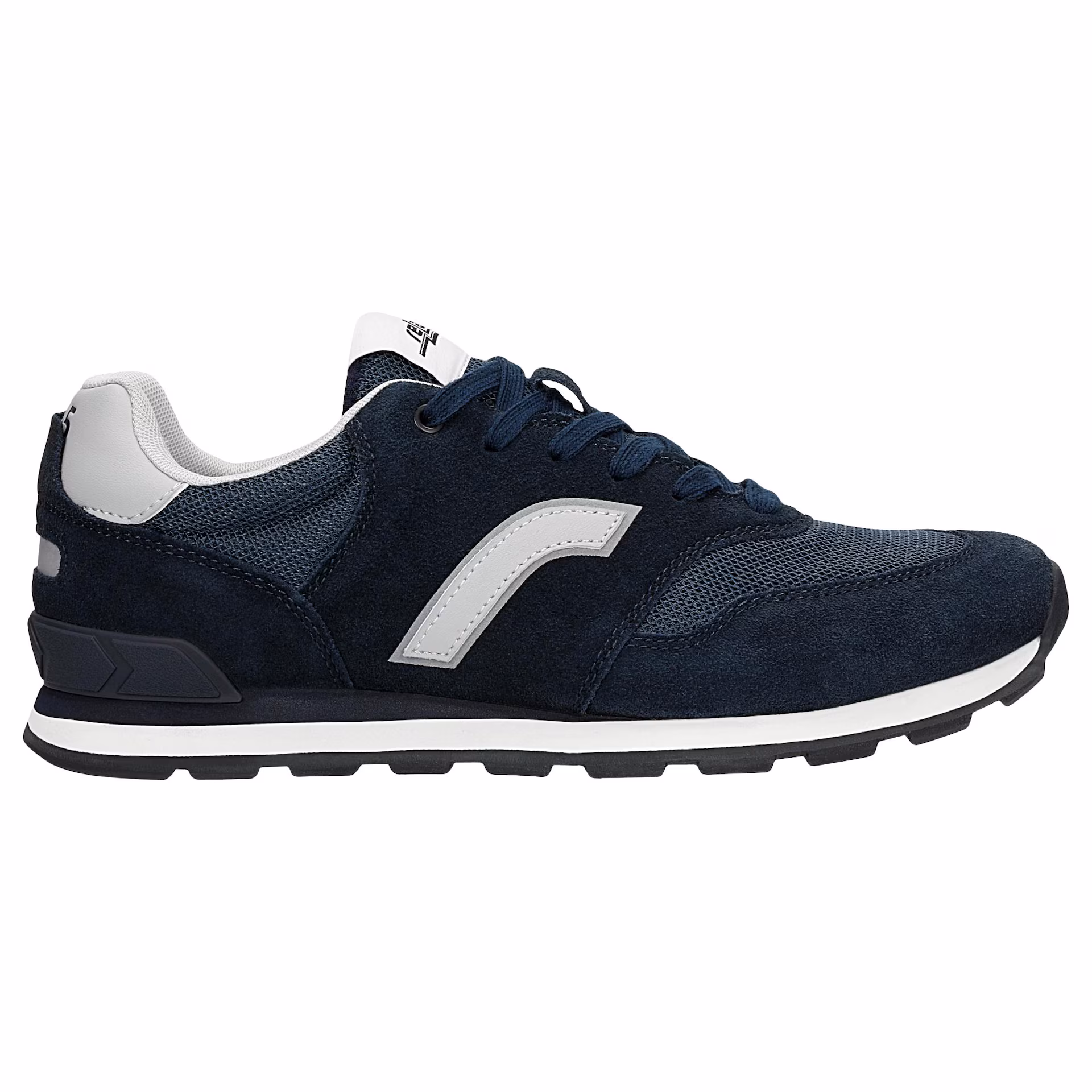 Granatowe sneakersy RELAKS z popielatymi wstawkami