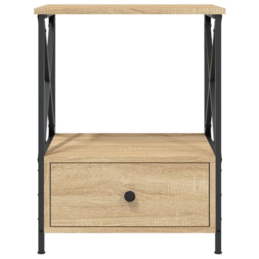 NNEVL Bedside Table Sonoma Oak 50x41x65 cm Engineered Wood