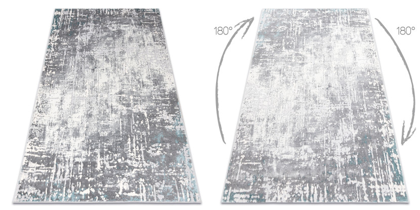 Dywan CORE W9782 Przecierany - Strukturalny, dwa poziomy runa, 80x150 cm