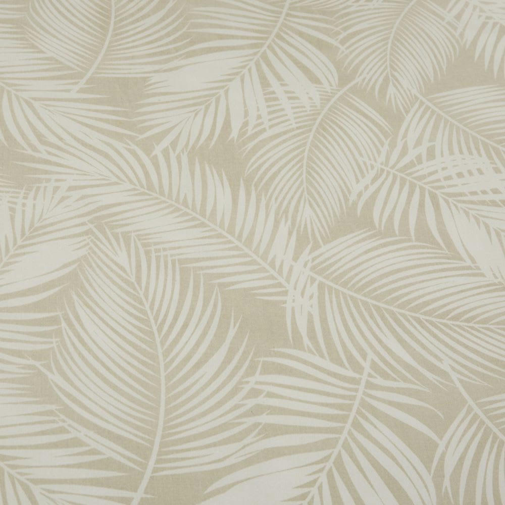 ABLAWA - Parure de lit en coton lavé écru et beige imprimé 220x240