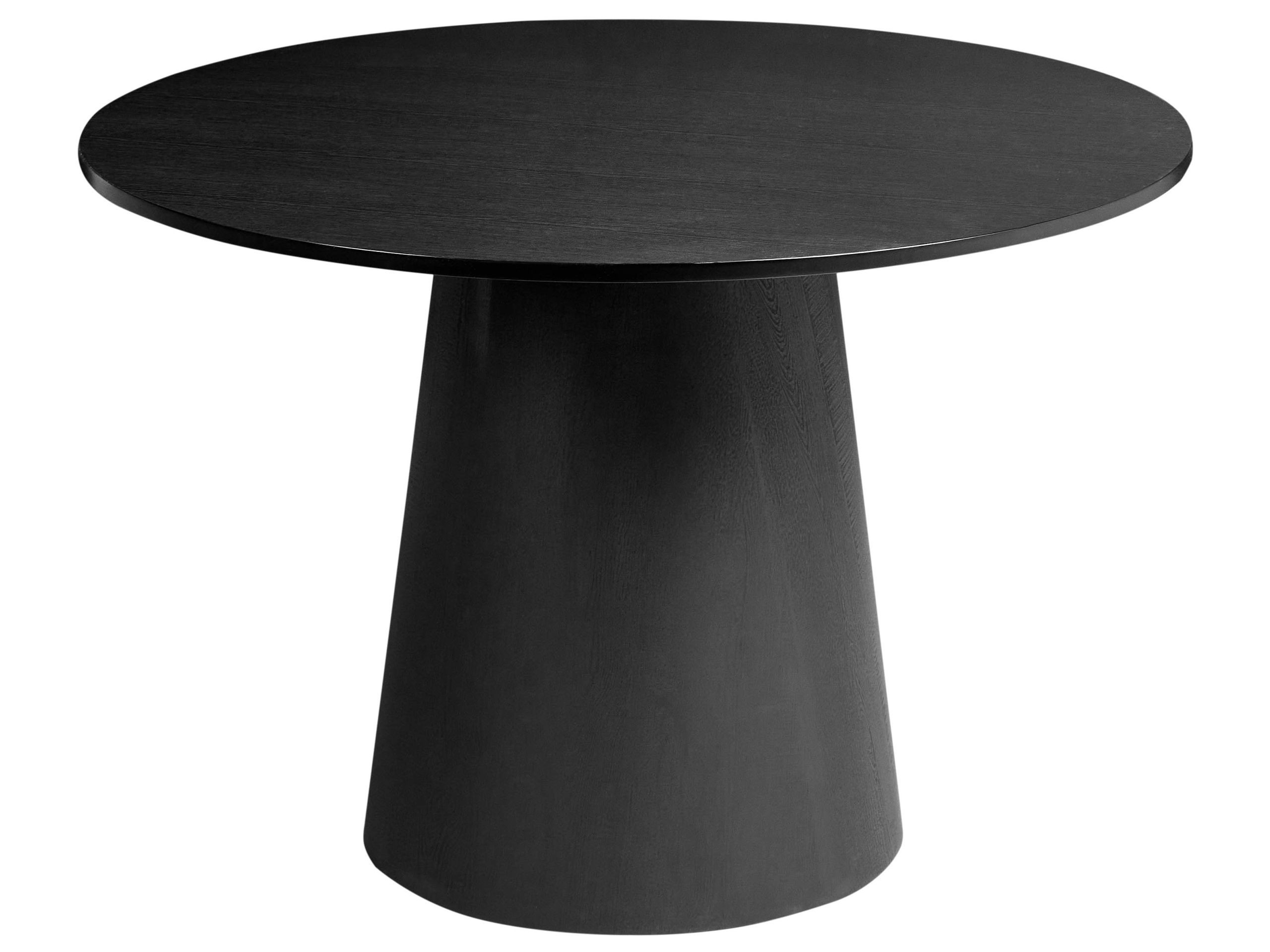 Stół do jadalni okrągły 120 cm czarny