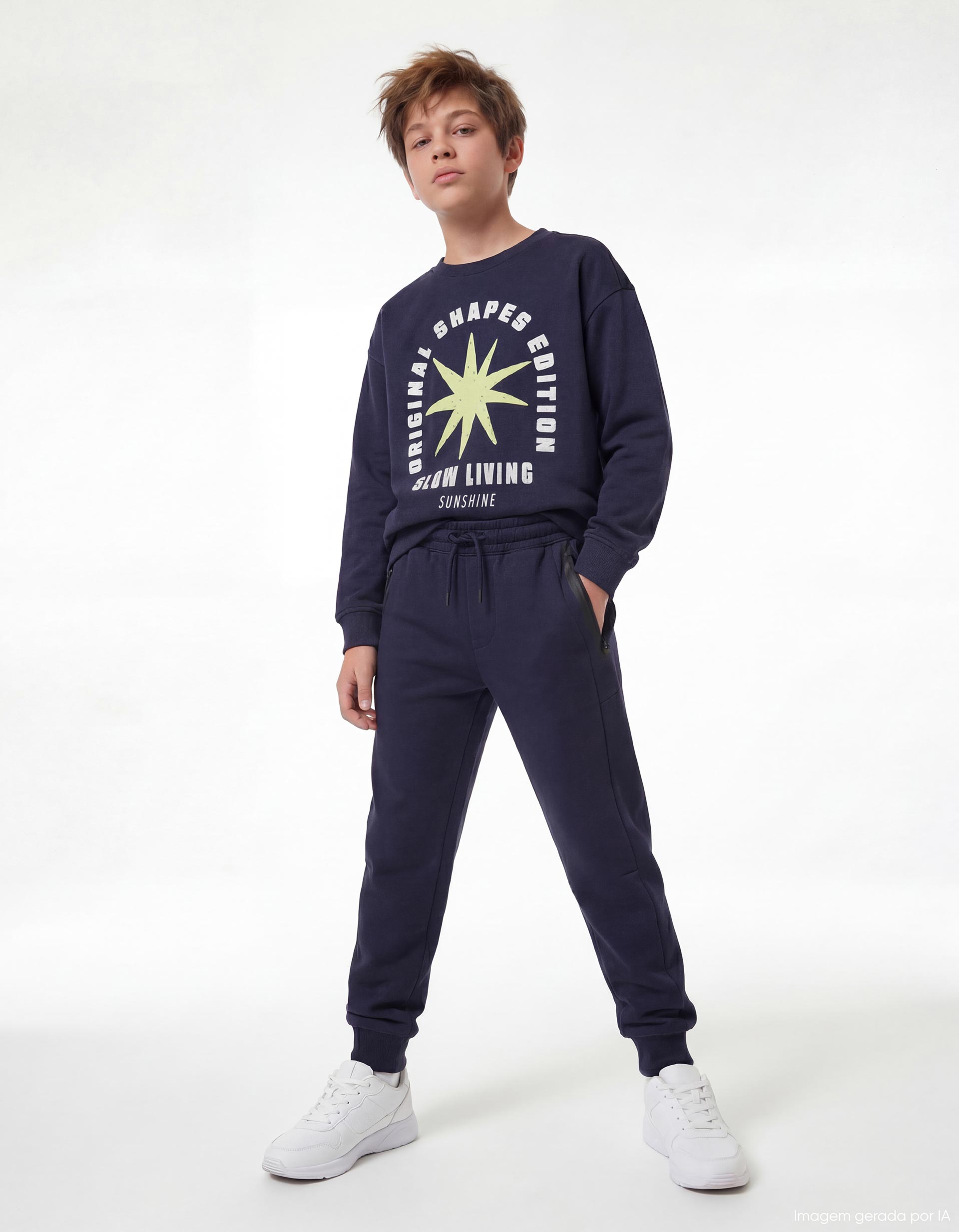 Joggers, Menino, Azul Escuro