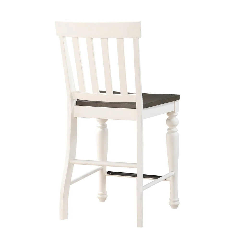 Steve Silver Jillian Farmhouse Two-Tone Counter Chairs, (Set of 2)