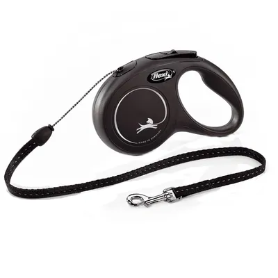 flexi Black New Classic 5m Rope Lead