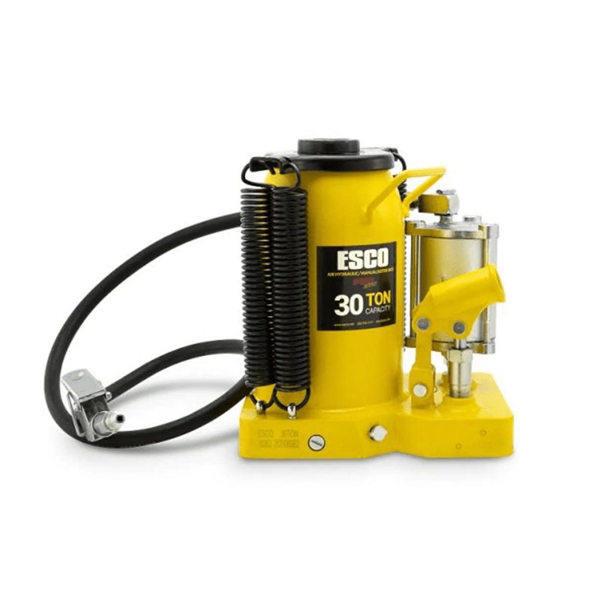 ESCO 30 Ton Pro Series Air Hydraulic Bottle Jack  Heavy Duty Lifting for Automotive and Industrial Use