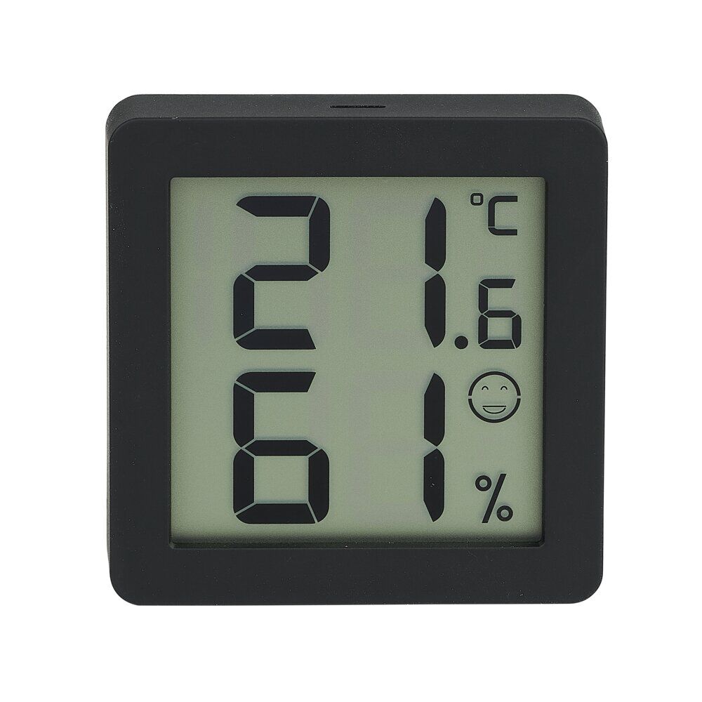 Thermomètre hygromètre magnétique noir