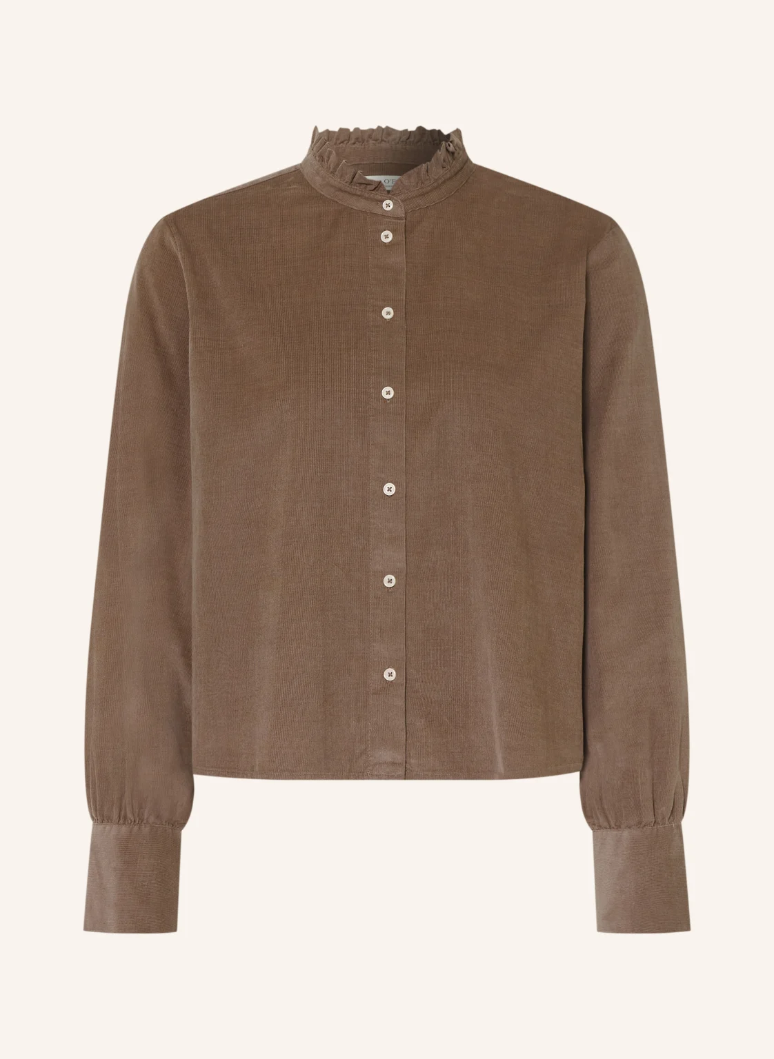 Marc O'Polo Cordbluse mit Rüschen