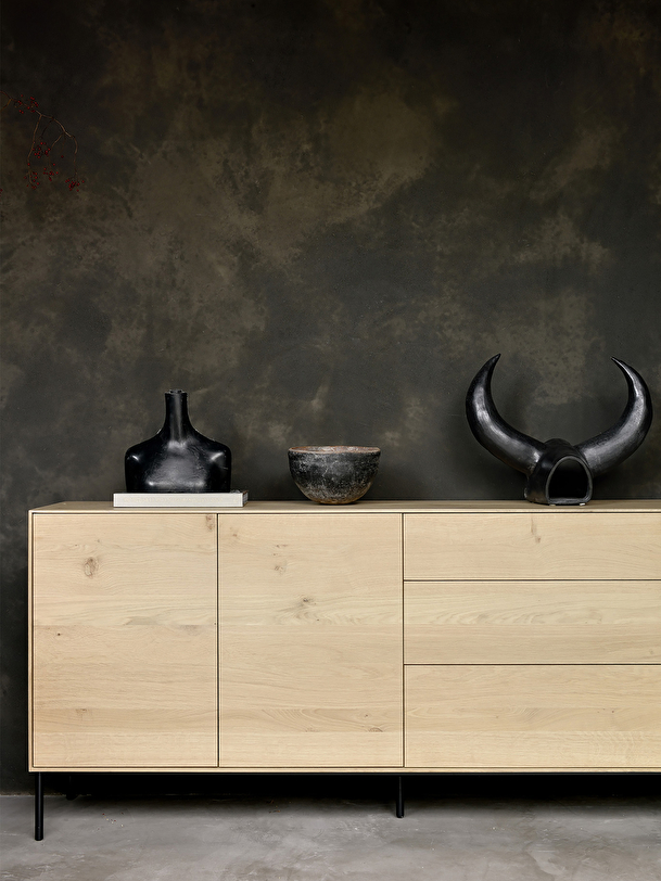 Buffet whitebird - ethnicraft chene clair