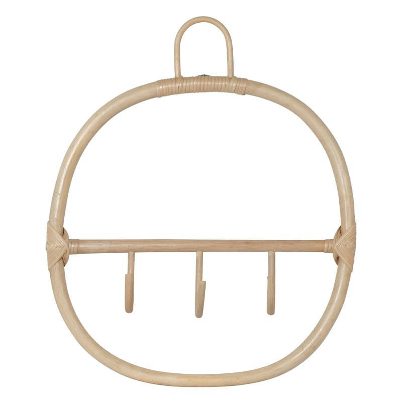 - Patère en rotin 3 crochets