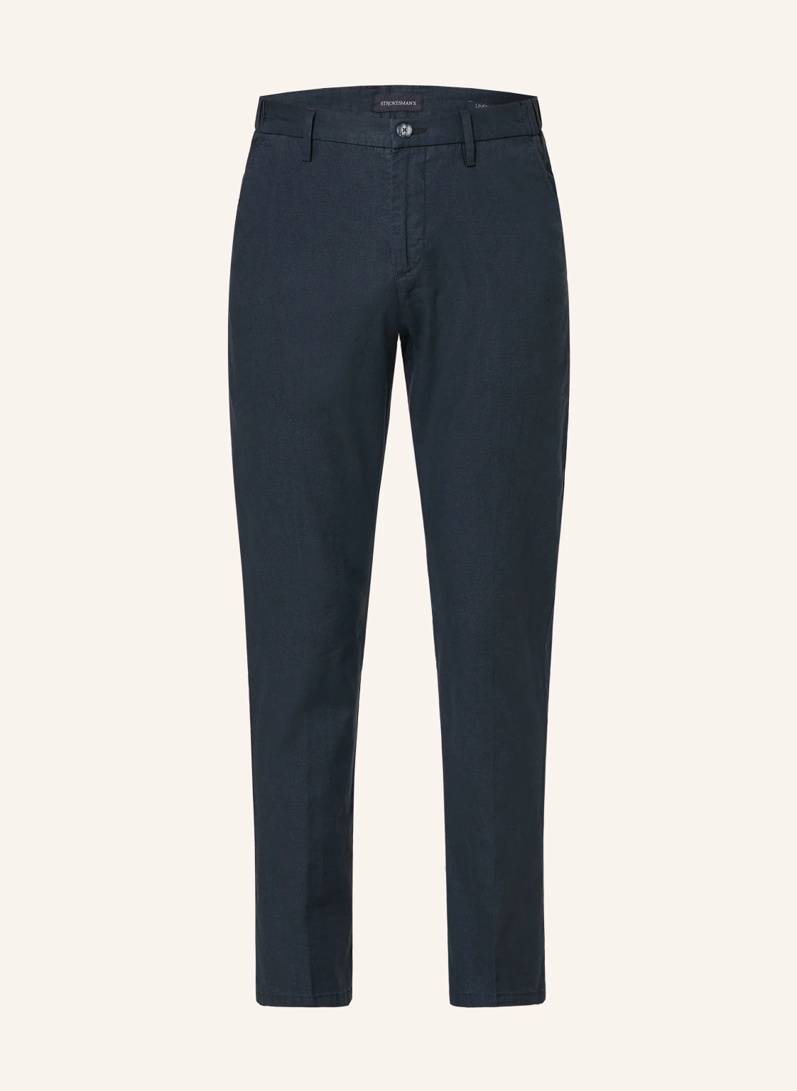 STROKESMAN'S Chino Regular Fit mit Leinen