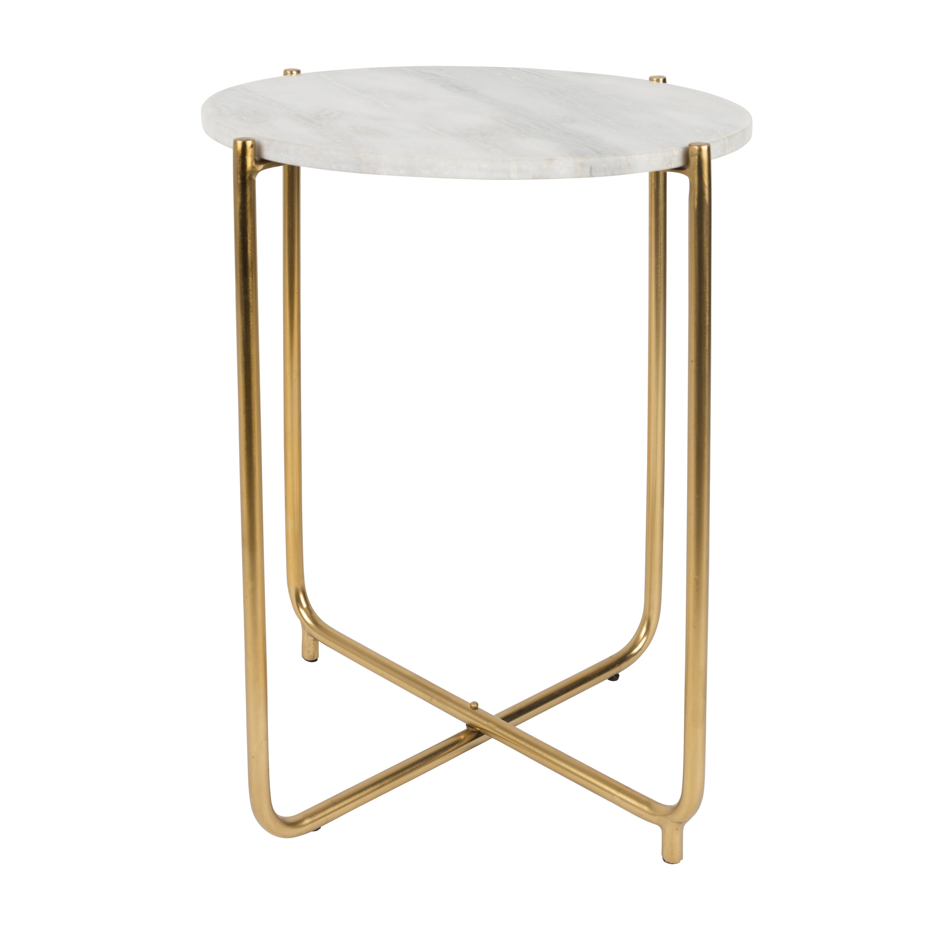 by fonQ basic Chique Bijzettafel Ø 44,5 cm - Wit