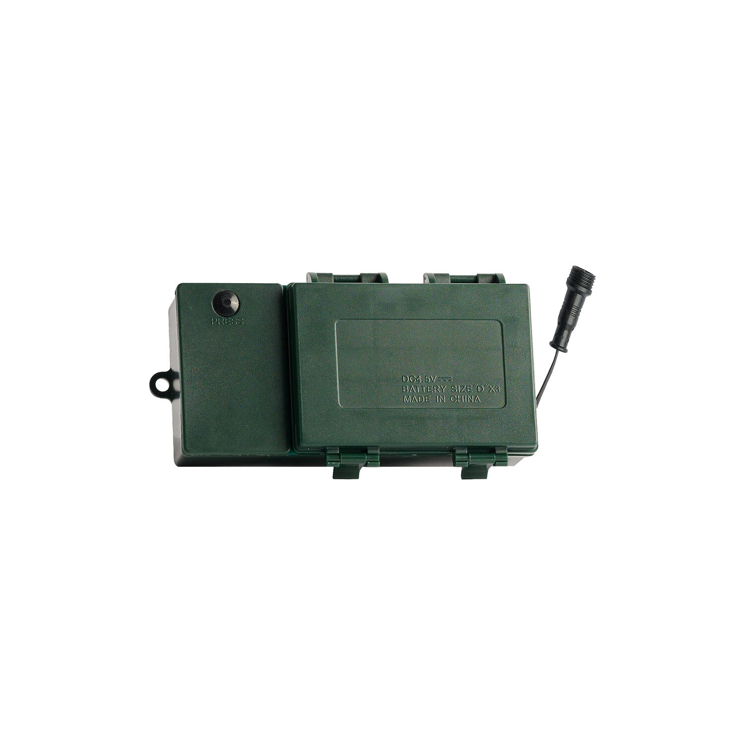 Battery box plain, dark green