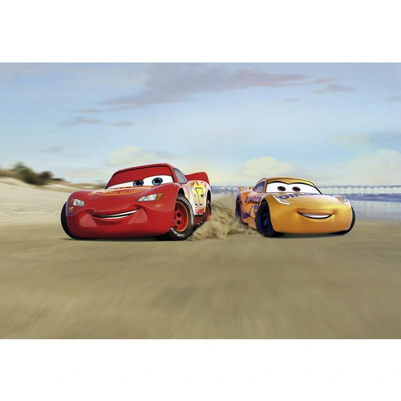 Papiertapete »Cars Beach Race«, Breite: 368 cm, inkl. Kleister