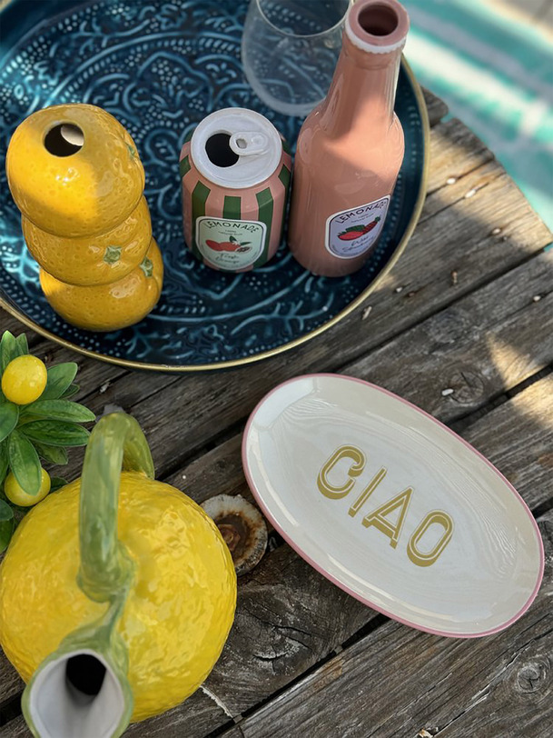Assiette ciao - kersten blanc