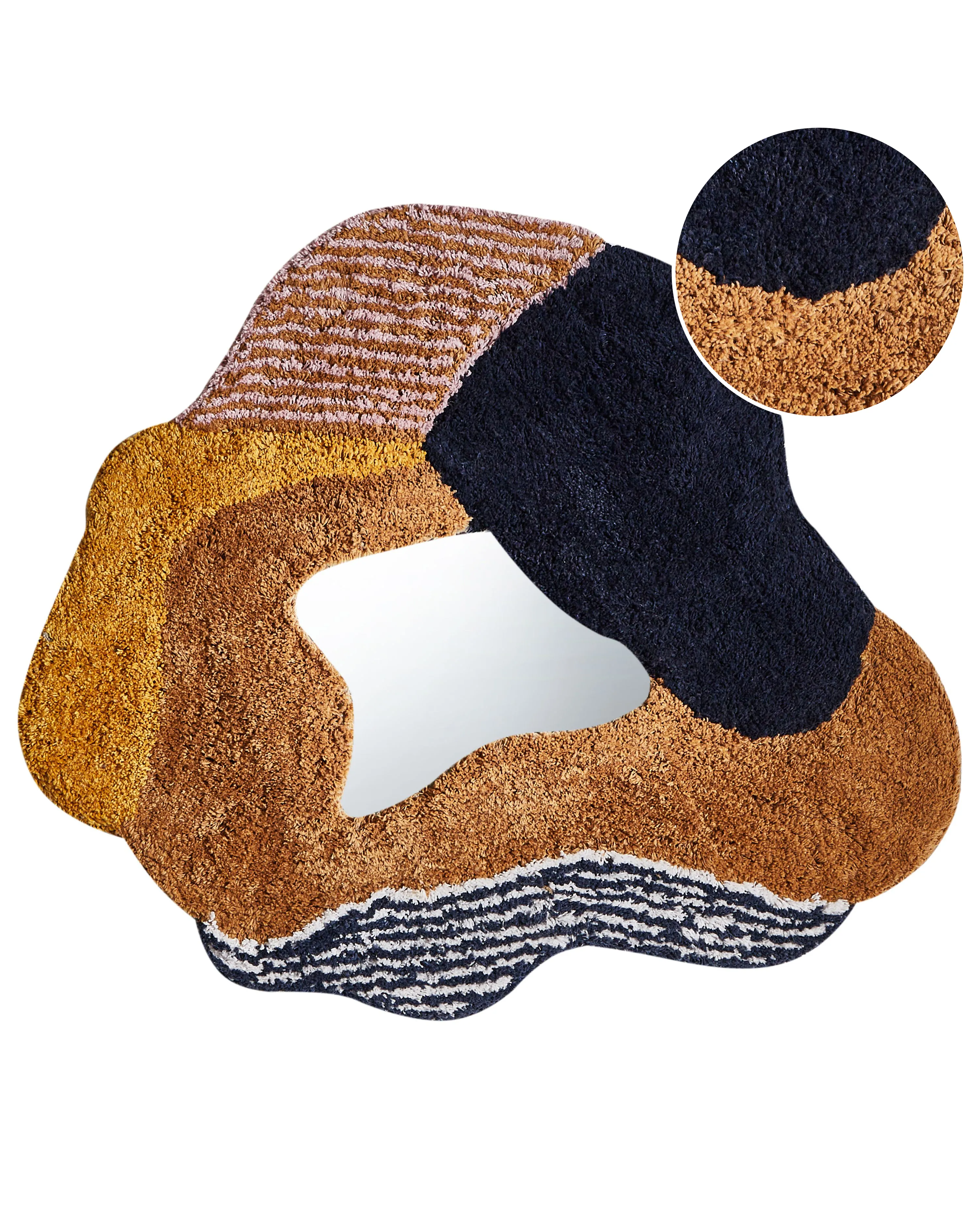 Wall Mirror ABASZA 60 cm 62 cm Cotton Multicolour