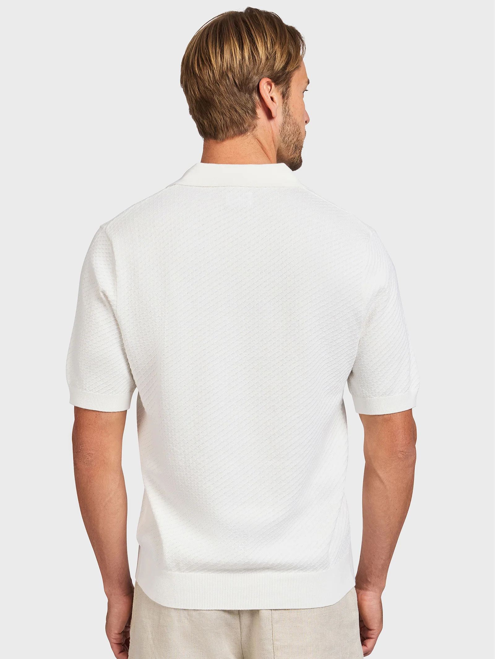 Jonny Textured Knit Polo